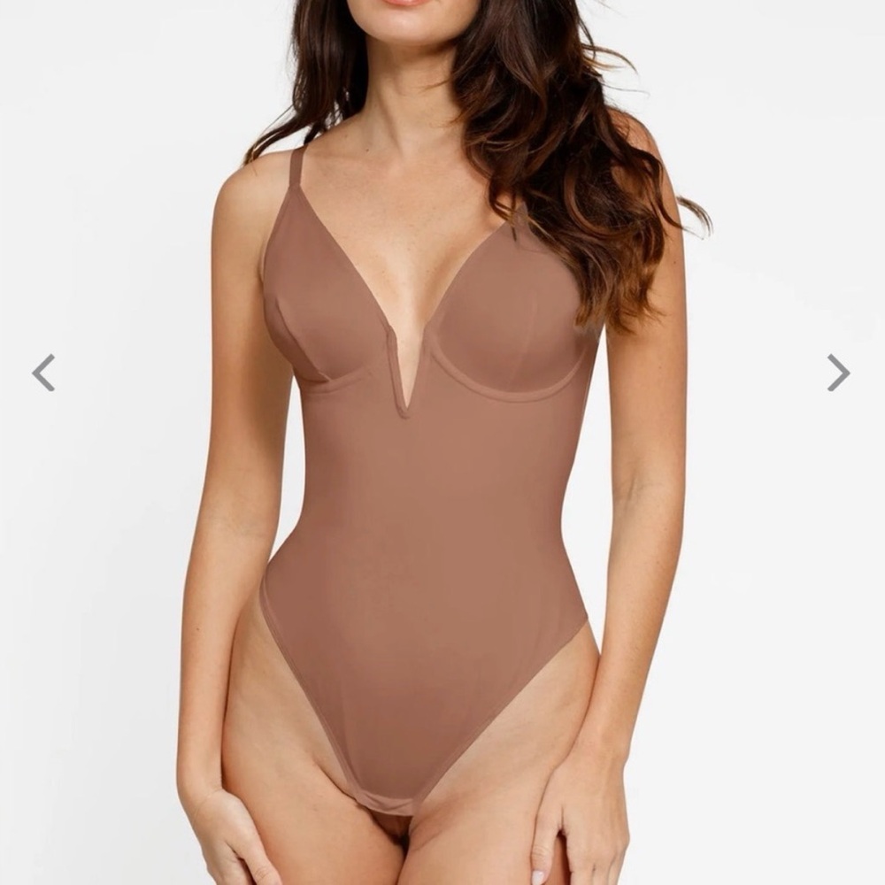 Seamless Brown Shapewear Bodysuit